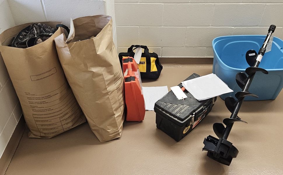 Some of the items recovered by Lac du Bonnet RCMP. (photo by RCMP)